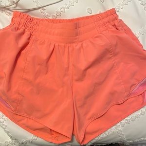 Lululemon Hotty Hot shorts size 6 Tall in highlight orange